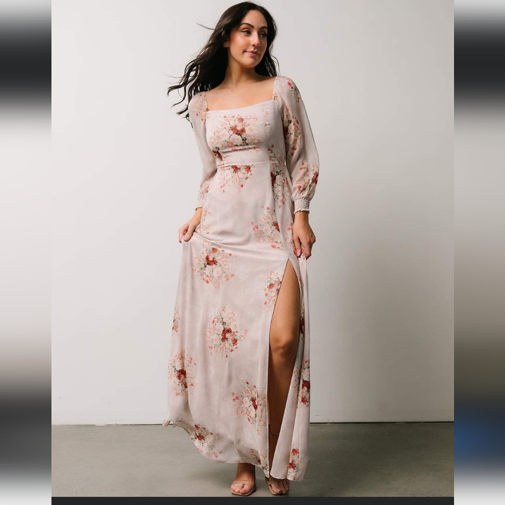 Baltic Born Giselle maxi dress Floral Blush